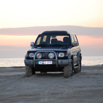 Abschied von Vejers Strand in Dnemark mit den Mittelspitzen von der Rosteige 08