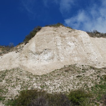 Am Strand vom Mons Klint mit den Mittelspitzen von der Rosteige - 18