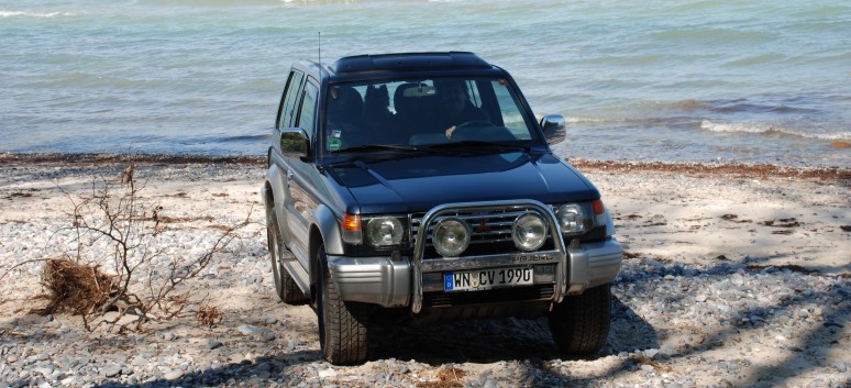 Am Strand vom Mons Klint mit den Mittelspitzen von der Rosteige - 47