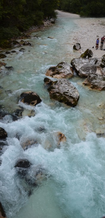 Die Mittelspitze von der Rosteige im der Soccaschlucht in Slowenien - 16