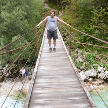 Die Mittelspitze von der Rosteige im der Soccaschlucht in Slowenien - 18