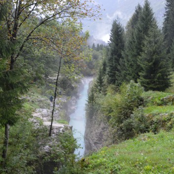 Die Mittelspitze von der Rosteige im der Soccaschlucht in Slowenien - 36