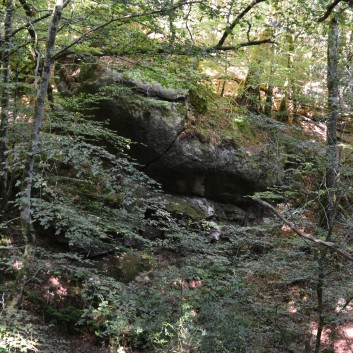 Die Spitze von der Rosteige im Hexenwald bei Huelgoat 25